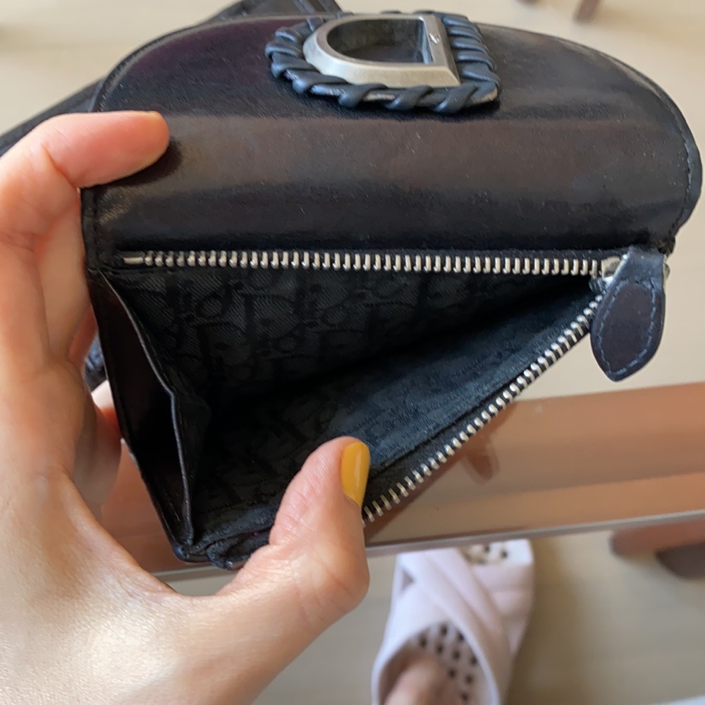Dior Black leather wallet - Picture 6 of 7
